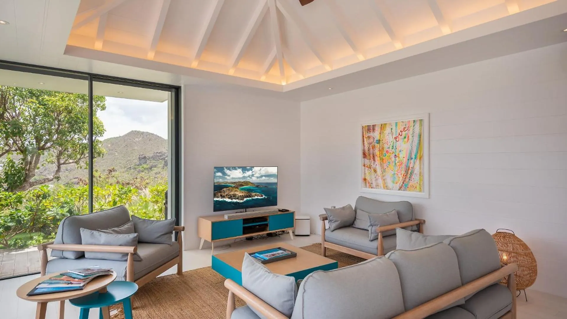 Lovely Decorated Villa with Ocean View غوستافي سانت بارتيليمي